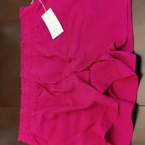 A New Day Magenta Crepe Shorts - Size XL